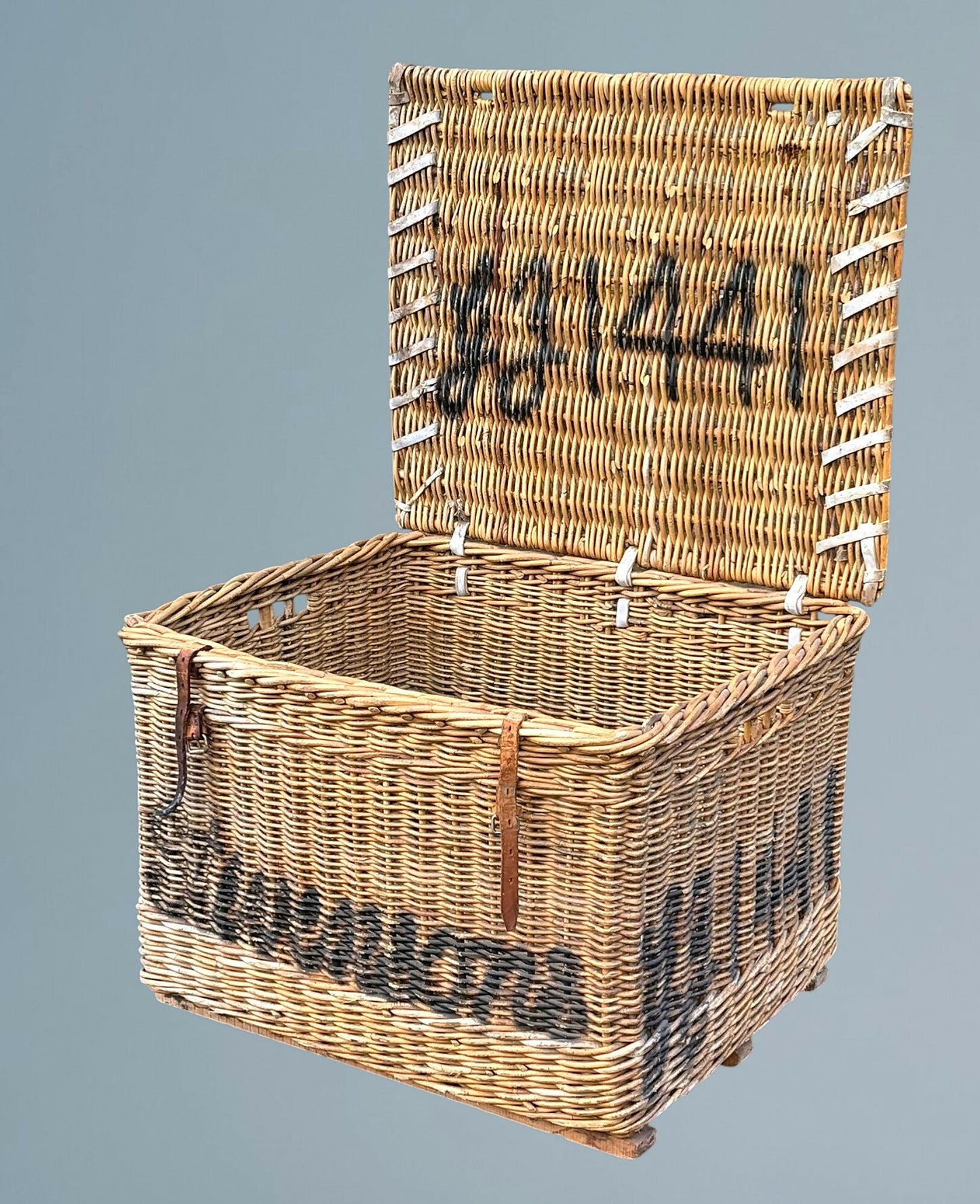 Large Antique Wicker Log Basket