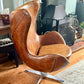 Stunning Leather St Anne Swivel-Club Chair