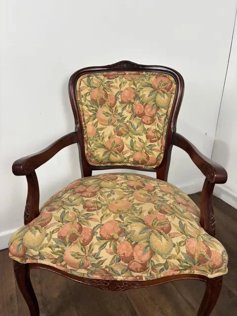 Pair of Reproduction Upholstered Armchairs