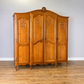 Wardrobe Vintage French Louis XVI Style Oak Four Door Carved Armoire LOT 6463