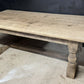 Rare Deep Large Oak Farmhouse Dining Table