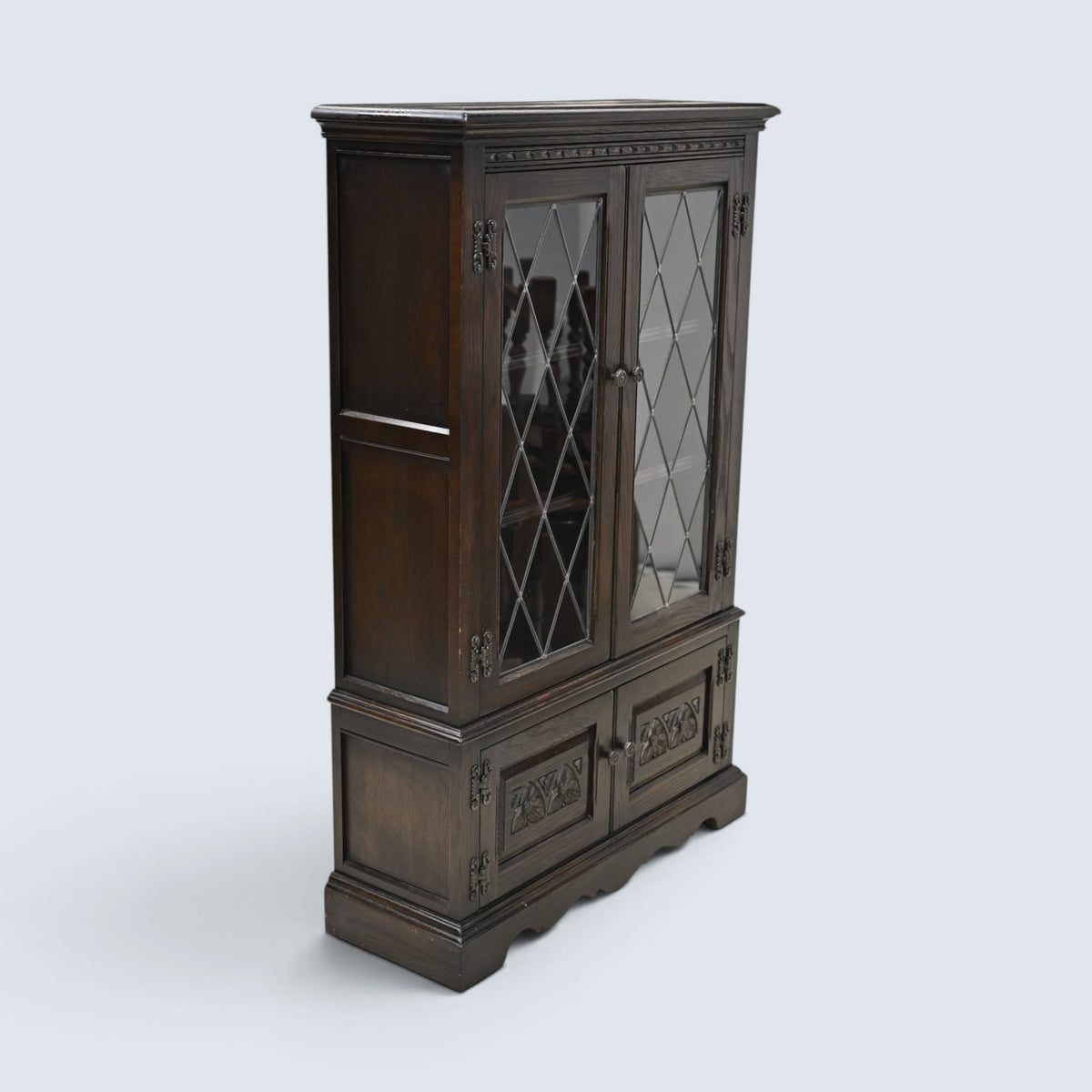Old Charm Glazed Bookcase/Display Secret Drawer Model 2083 FREE UK Delivery*