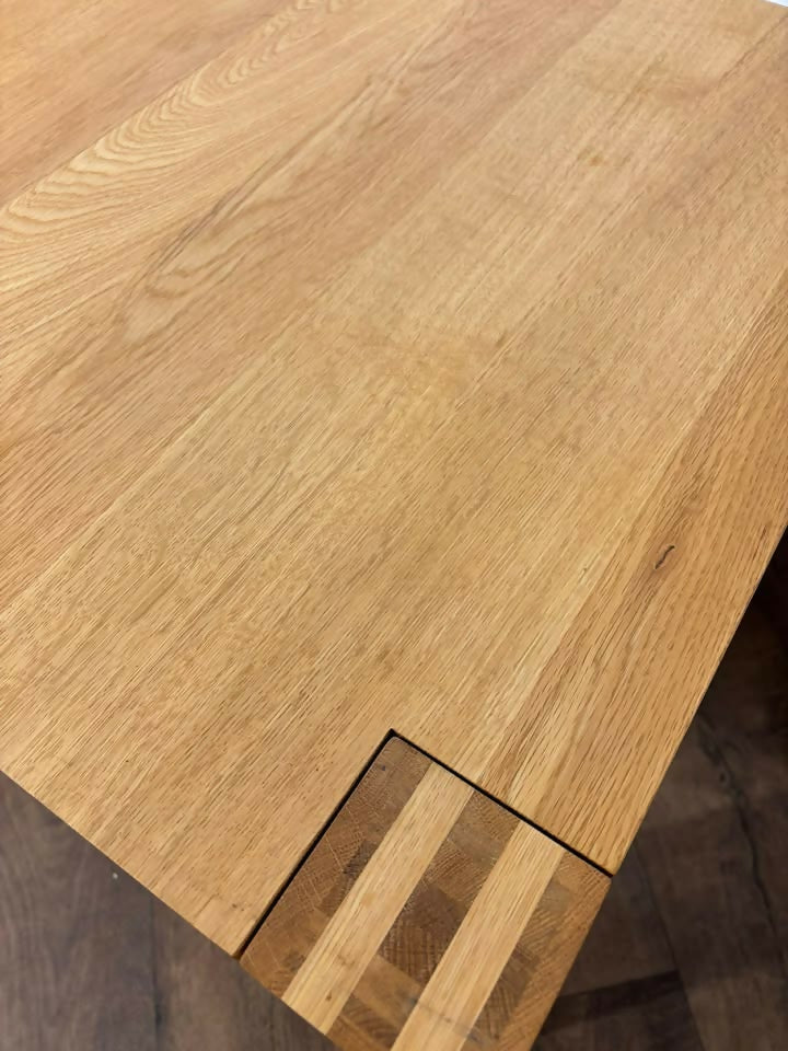 Pair of Modern Solid Oak Lamp Tables