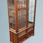 Wood Bros Old Charm Oak Display Cabinet Tudor Brown