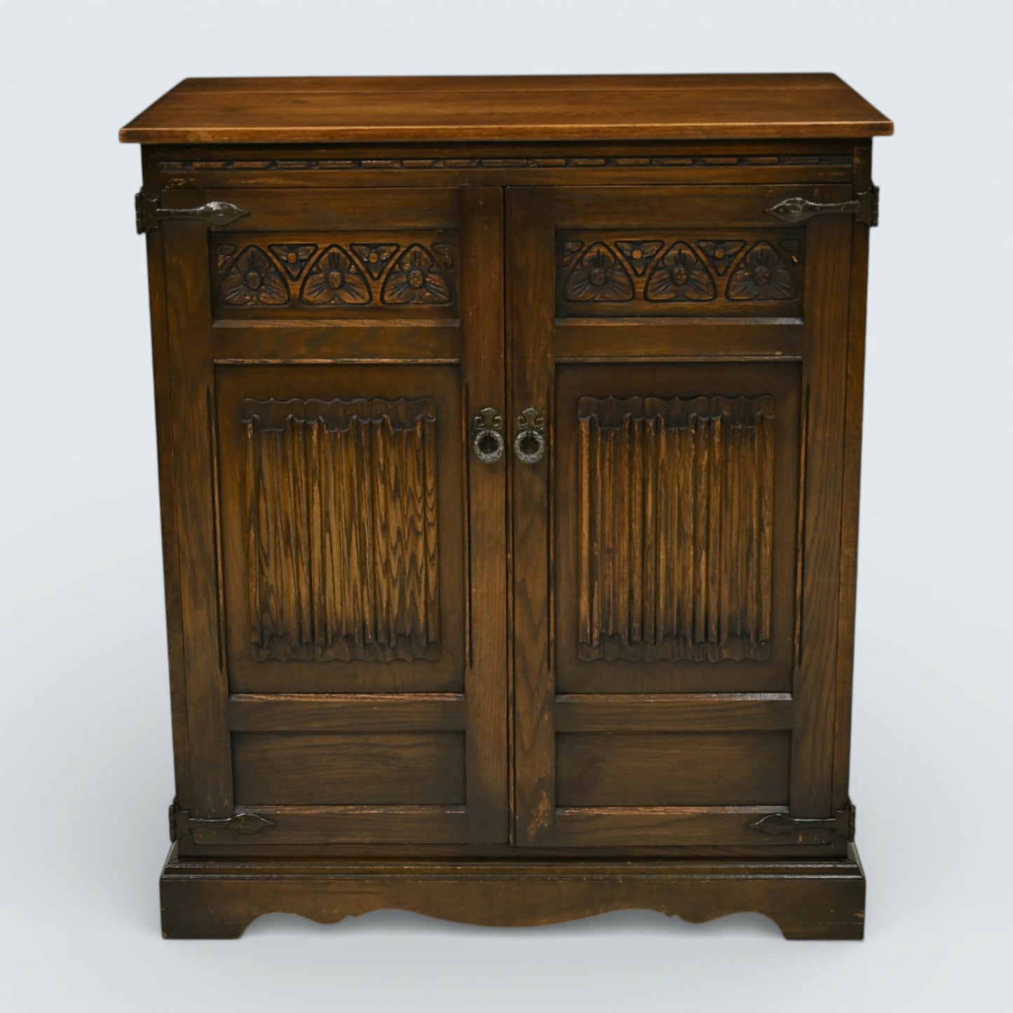 Old Charm Oak TV Video Cabinet Cupboard Light Oak Gold Diamond FREE UK Delivery*