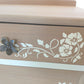 Elegant Vintage Taupe Cabinet Sideboard with Queen Anne Legs