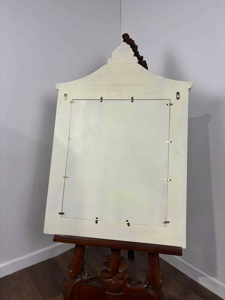 Reproduction Ornate Cream Coloured Wall Mirror