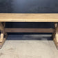 French Oak X Support Farmhouse Dining Table