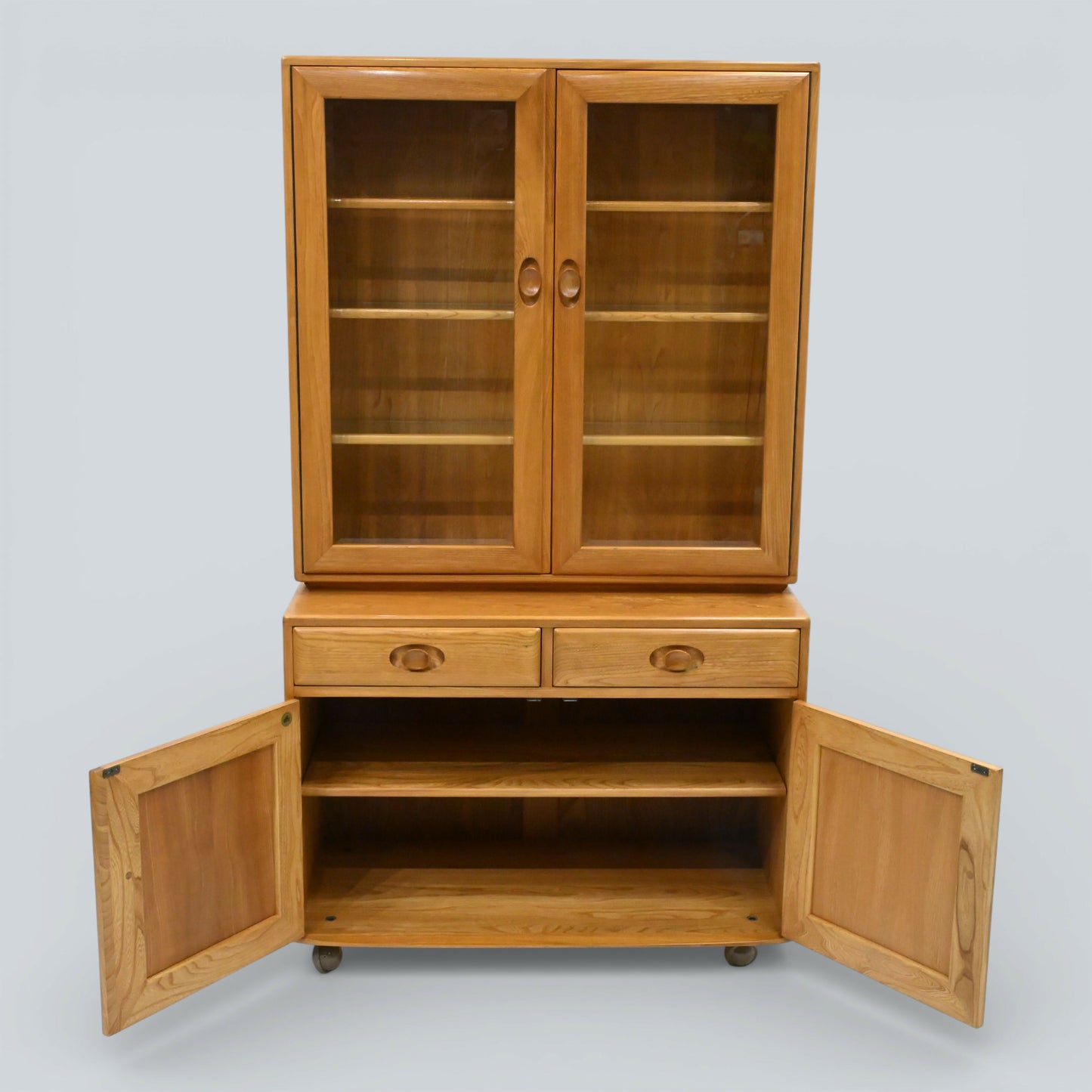 Small Ercol Windsor Sideboard Display Cabinet Top Light Finish FREE UK Delivery*