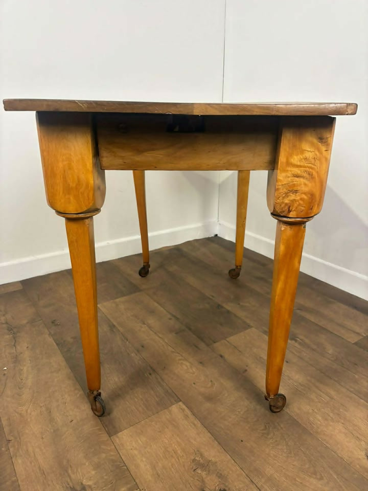 Vintage Stripped Oak Side Table