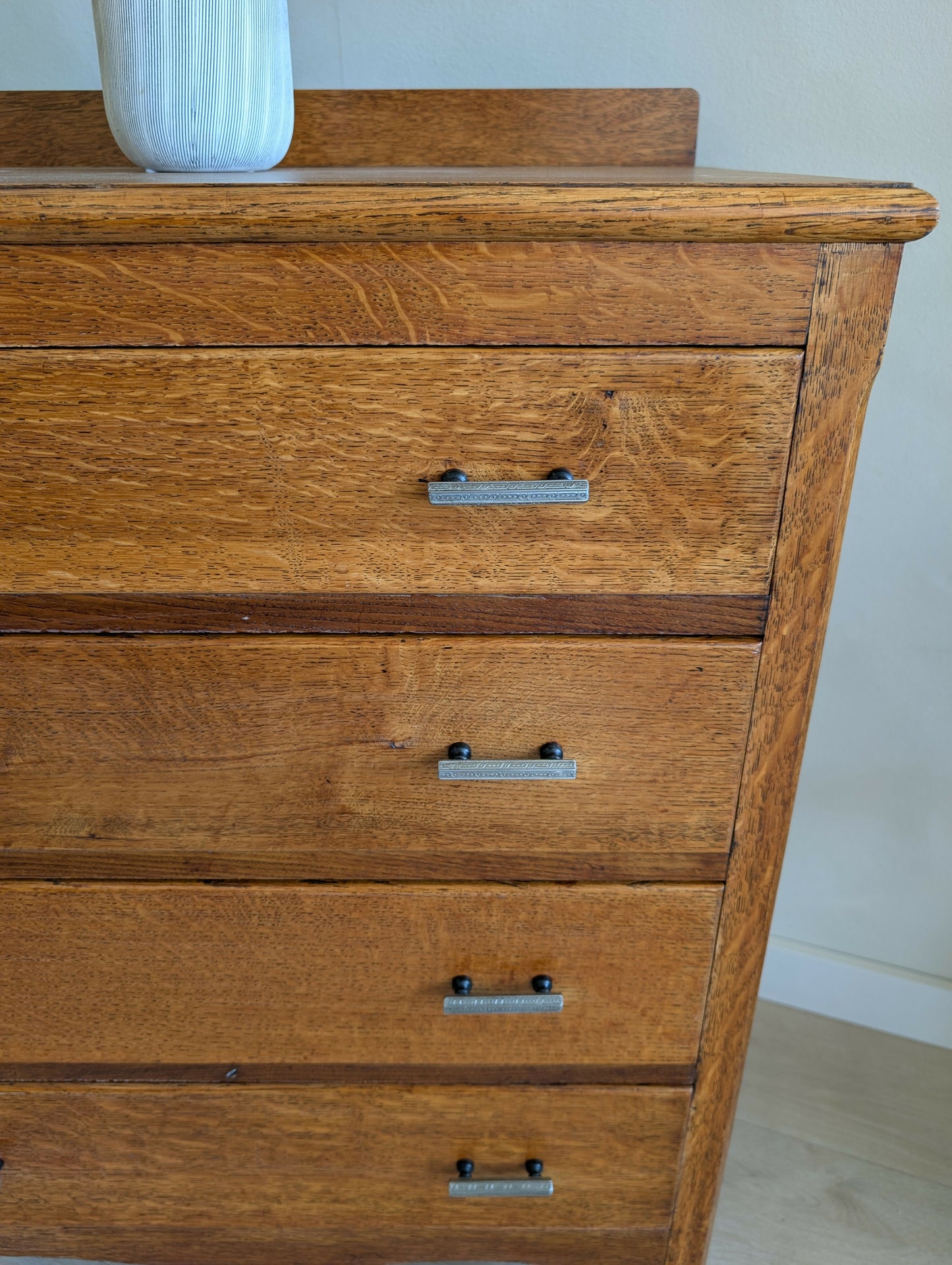 Sympathetically Restored Solid Oak Arts & Crafts Chest of Drawers