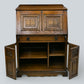 Old Charm Computer Bureau Micro Office Light Oak Red Leather FREE UK Delivery