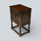 Old Charm Pedestal Cabinet Small Cupboard Bedside Tudor Brown FREE DELIVERY*
