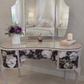 French Style Dressing Table with Matching Bedsides Dusky Pink and Floral