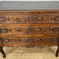 Chest of Drawers Vintage French Louis Oak 3 Drawers Carved Cabinet LOT 6252