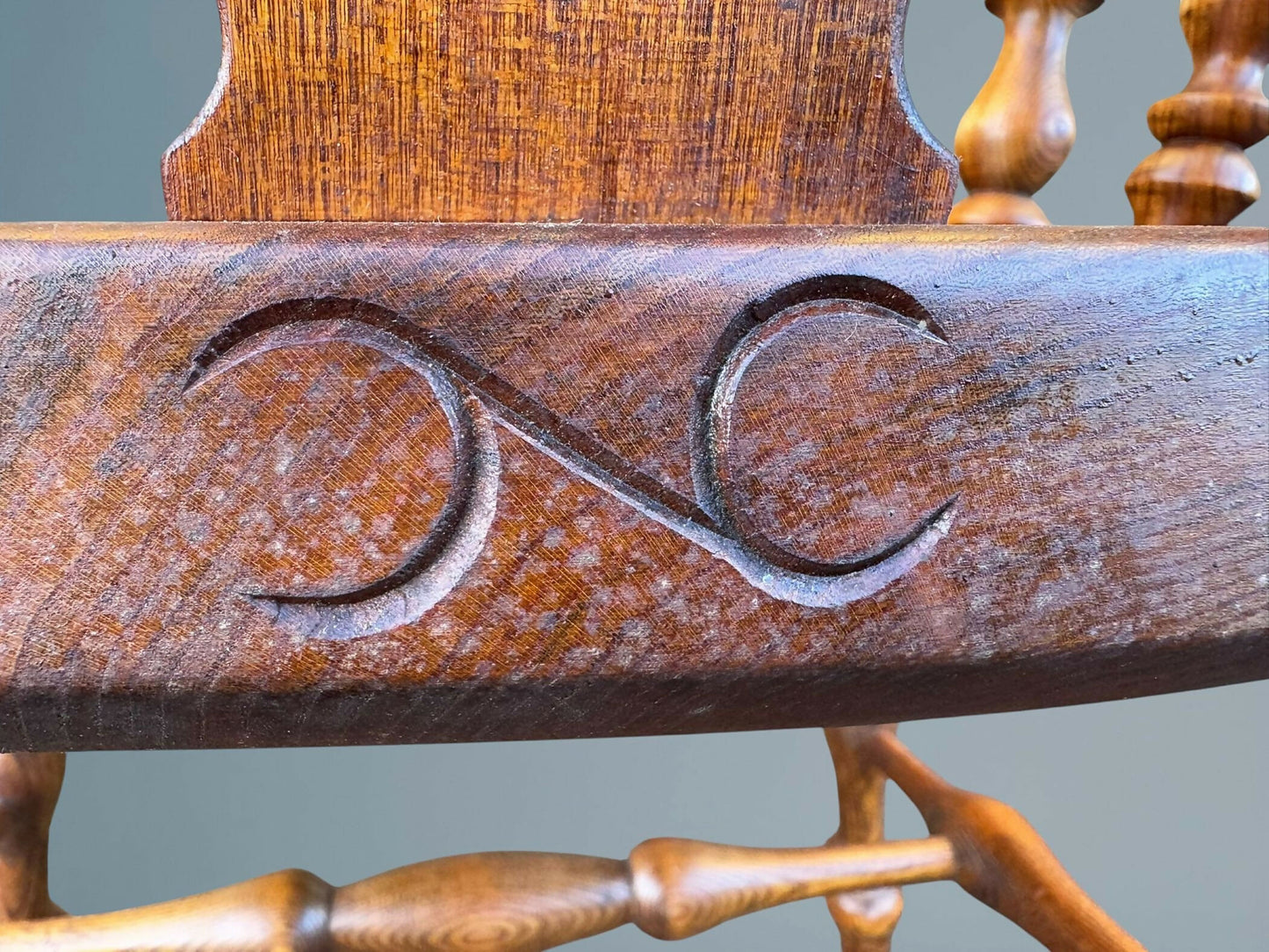 Large Pair of Ash Broad Arm Windsor Chairs