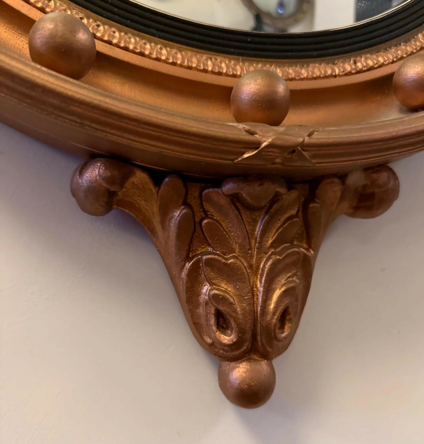 Regency Giltwood Convex Mirror