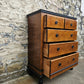 Vintage Oak Chest Of Drawers Five Drawer Lovely Detailing Super Proportions