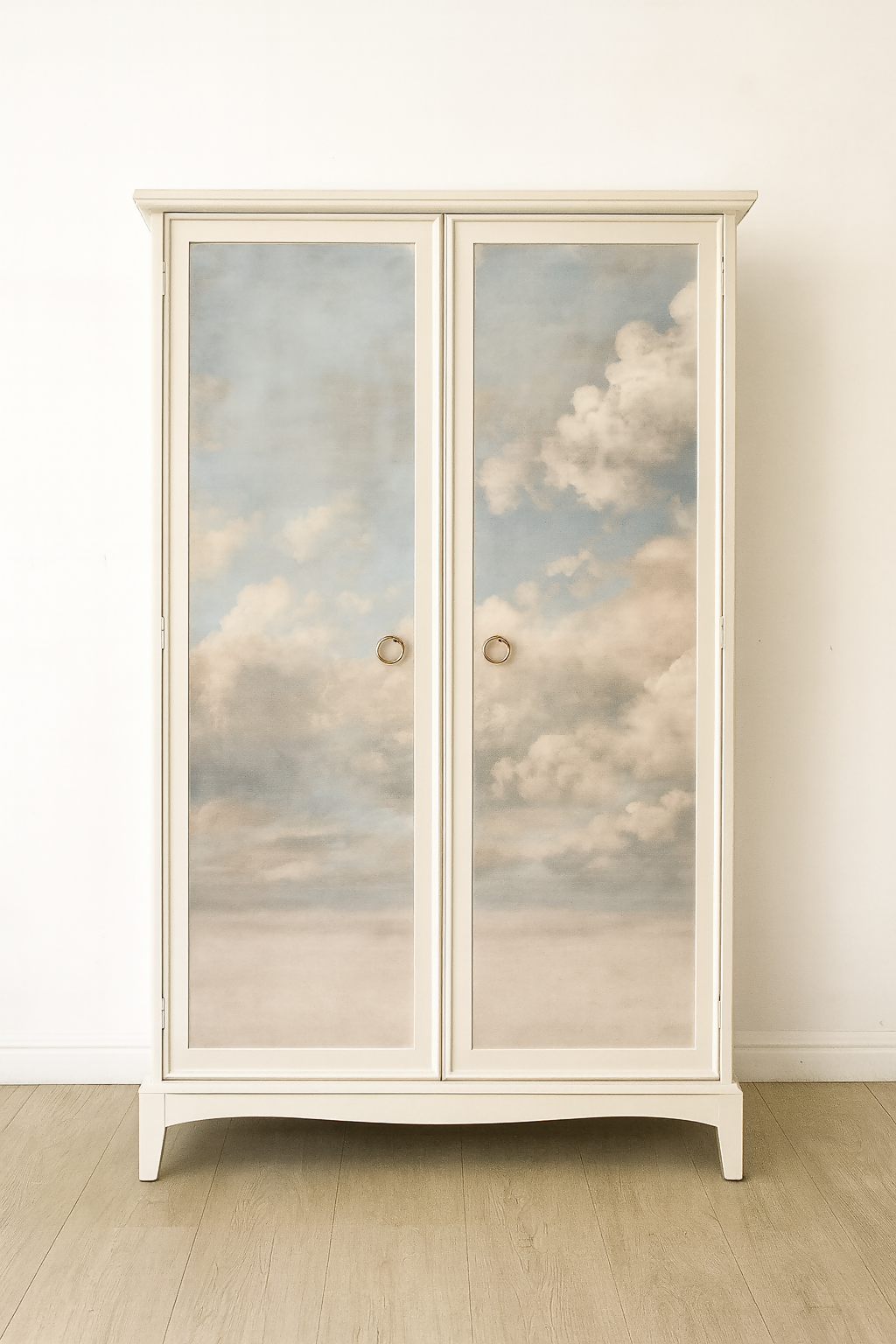Mid CenturyWardrobe – Upcycled Stag Armoire Statement Bedroom Furniture. Custom Commission Piece