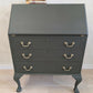 Vintage Writing Bureau in a Deep Earthy Green