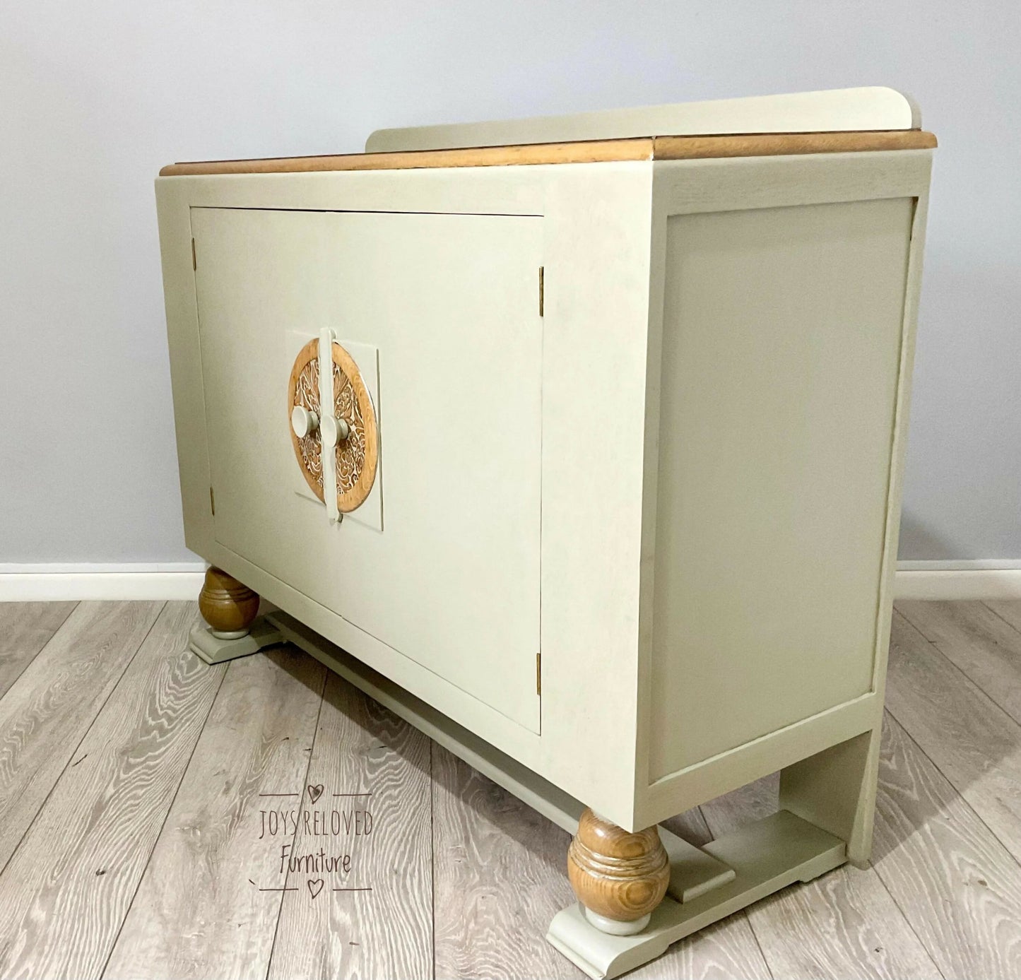 Beautility Oak Sideboard Sage Green