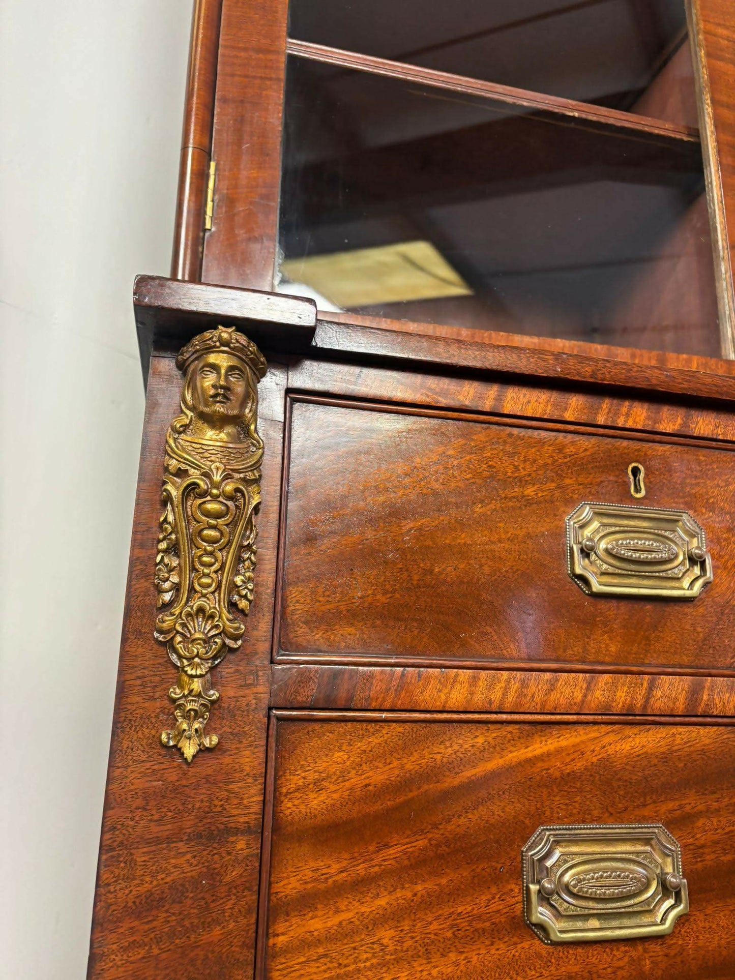 19th century Mahogany Glazed Bookcase