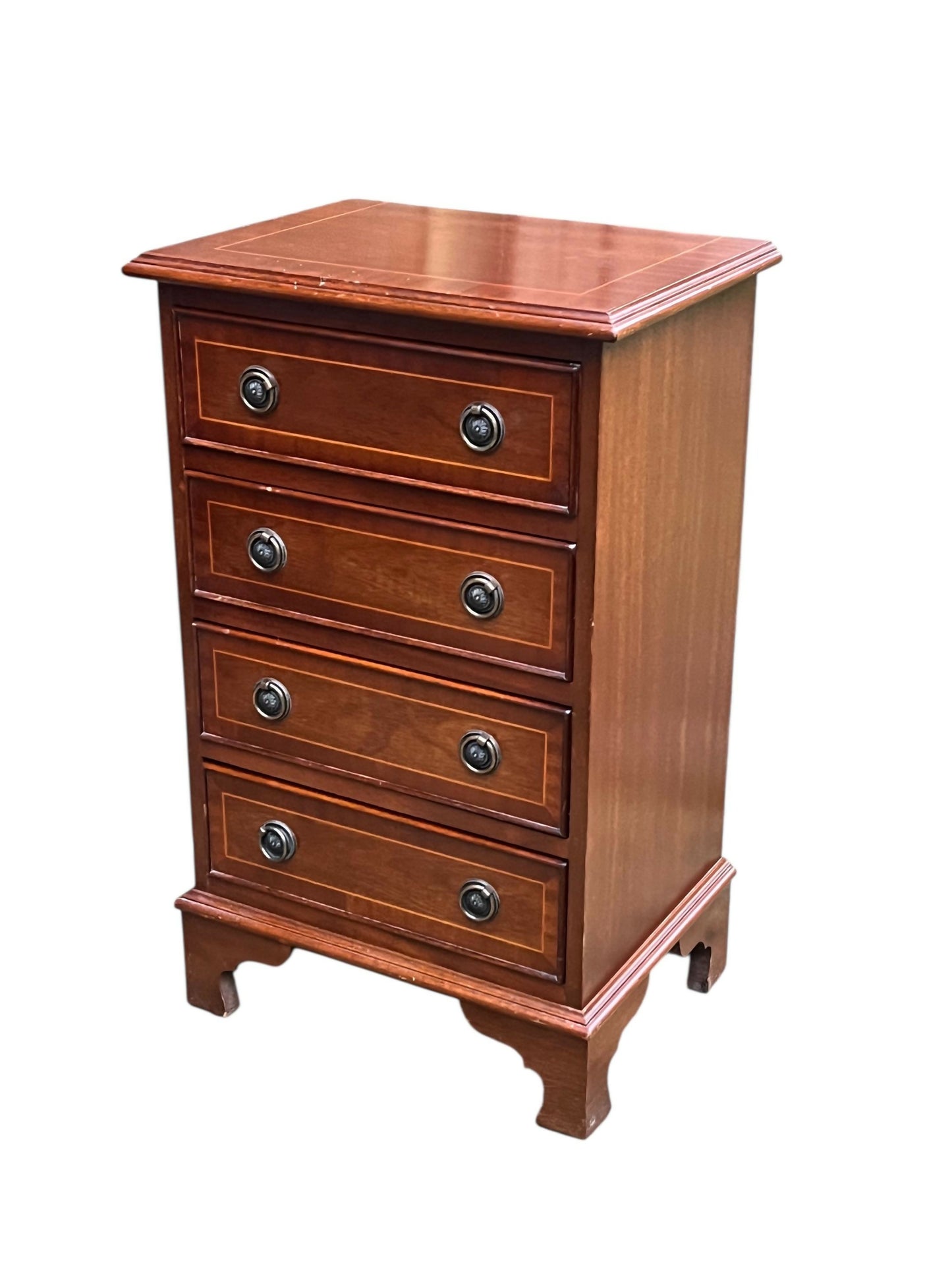 Vintage Georgian style Mahogany chest of drawers / bedside table priorandpender 5 out of 5 stars