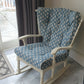 ROCKING CHAIR Restored and Reupholsteted New England / Coastal Style. Very Good