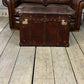 English Leather Coffee Table Storage Trunk