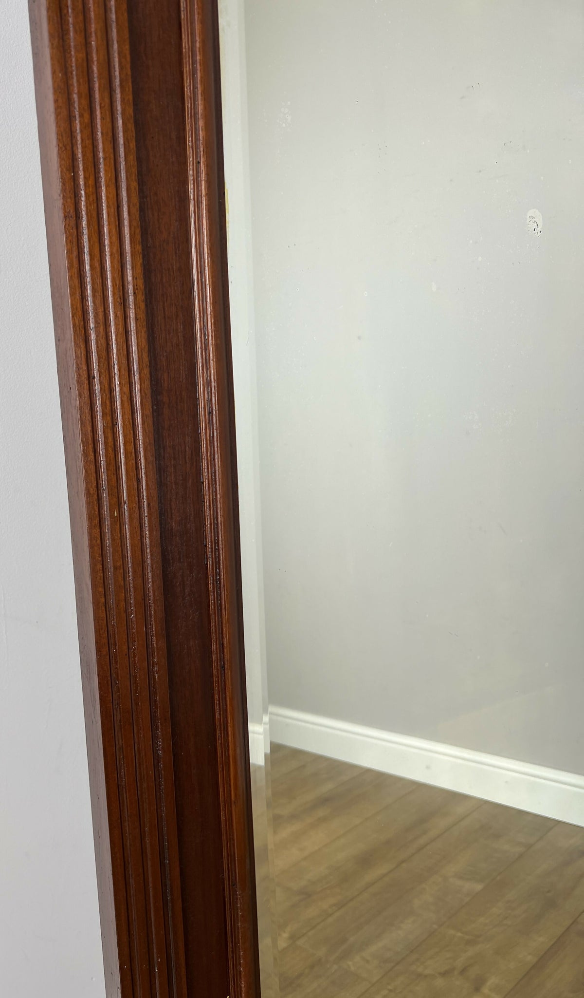 Mirror Antique French Style Oak Arched Carved Large Wall Mirror LOT 6530