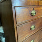 Antique George III Oak and Mahogany Two over Three Chest of Drawers, c1820