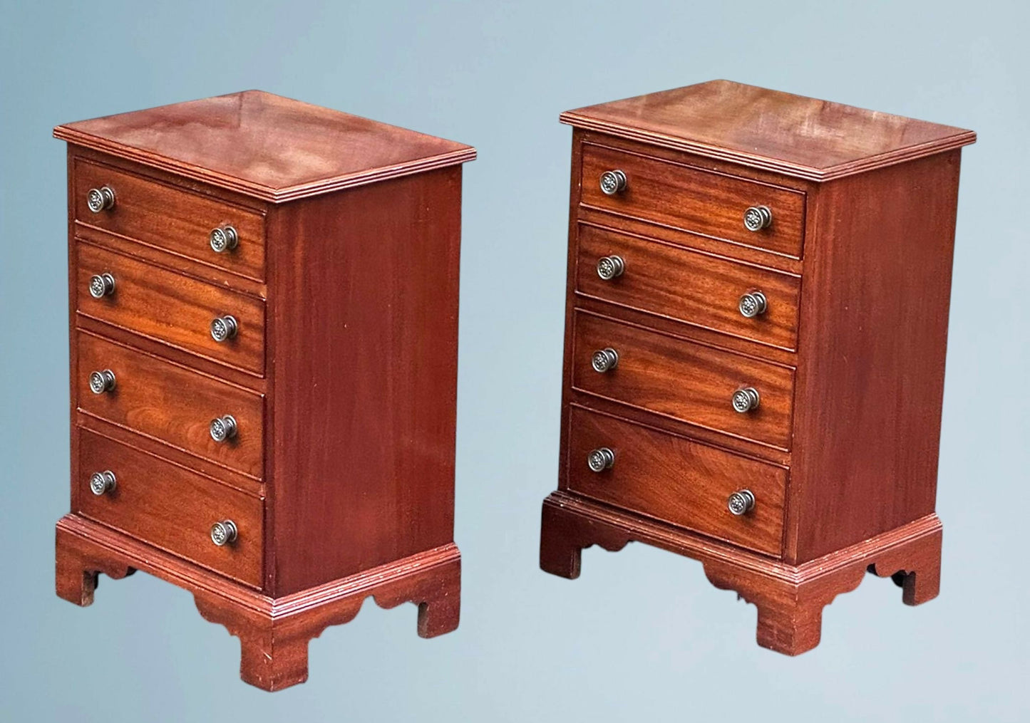 Pair of Mahogany Chests In The Georgian Style
