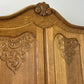 Wardrobe Vintage French Louis XVI Style Oak Four Door Carved Armoire LOT 6455