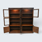 Old Charm Large Wall Unit Display Cabinet Bookcase Tudor Brown FREE UK Delivery
