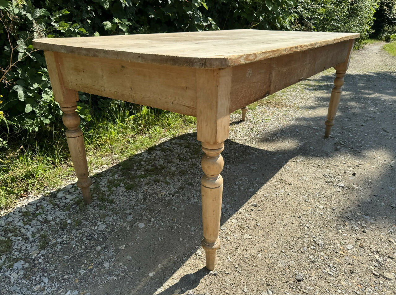 Antique 8 Seater Pine Dining Table
