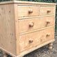 Vintage 19th Century Victorian Pine Chest Of Drawers