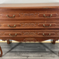 Chest of Drawers Vintage French Louis XVI Carved 3 Drawers Oak Cabinet LOT 24395