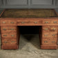 Victorian Walnut & Leather Pedestal Desk