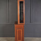 Marquetry Inlaid Mahogany Glazed Vintage Display Cabinet