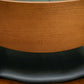 4 x Danish Teak Mid Century Dining Chairs with Black Seats -Glostrup Mobelfabrik