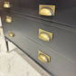 Black Vintage Wooden Vanity Unit