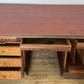 Desk Antique French Style Oak Double Sided Carved Pedestal Desk LOT 6514