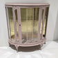 Jaipur pink and Gold Glass display Cabinet