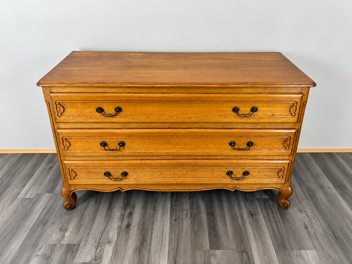 Chest of Drawers Vintage French Louis XIV Sideboard Carved Cabinet LOT 2937