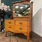 Art Nouveau Oak Dressing Tablexc