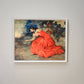 The Fire Dance, by Francisco Rodriguez Sanchez Clemente Mid Century Red Dress