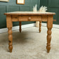 Vintage 6 FT Pine Farmhouse Dining Table with End Drawer - Seats 6-8