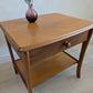Mid Century Teak Side Table with Drawer & Shelf by Sutcliffe