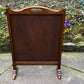 A RUPERT / NIGEL GRIFFITHS MONASTIC CARVED OAK FIRE SCREEN / STAND