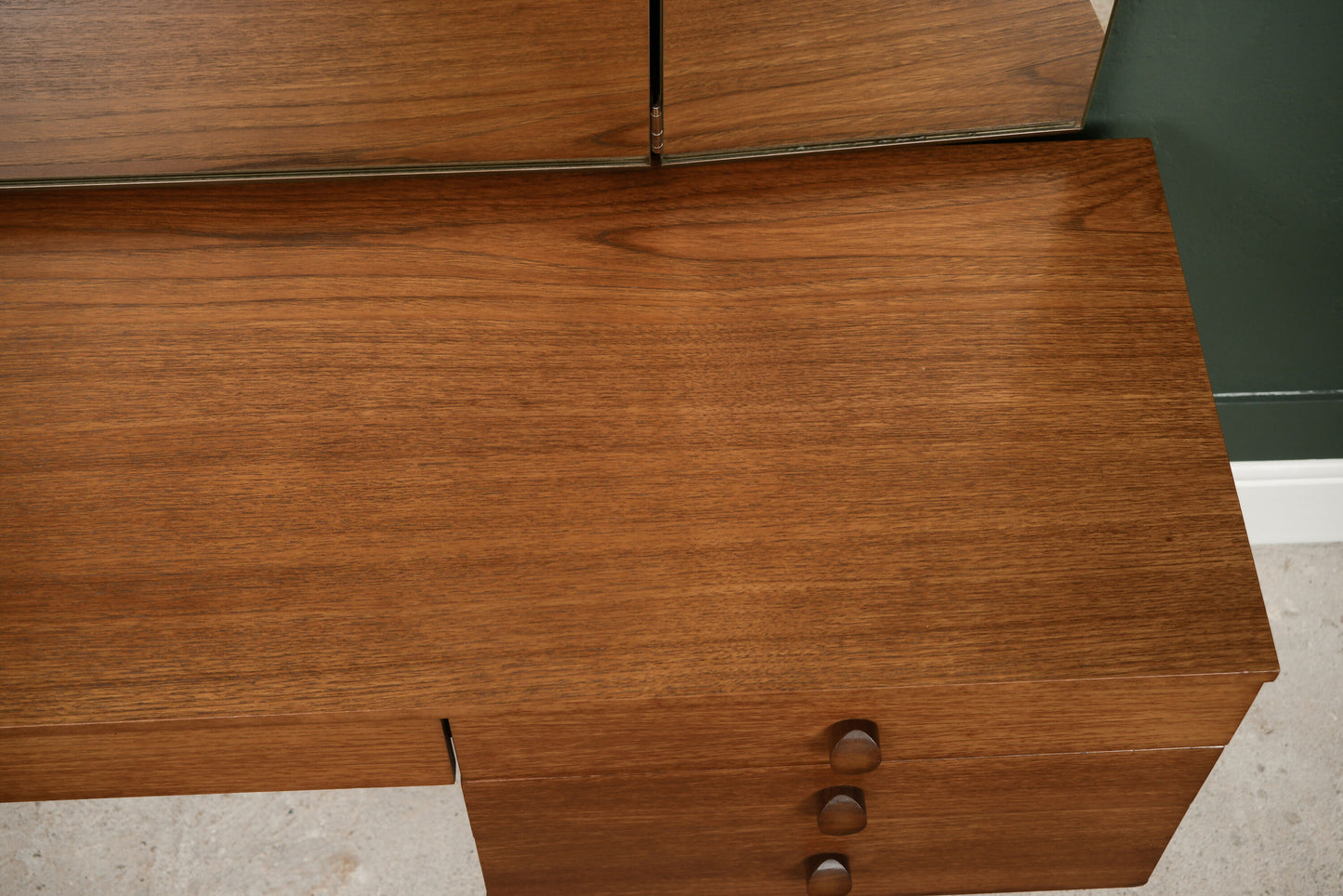 Mid Century Teak Dressing Table with Mirrors - Avalon